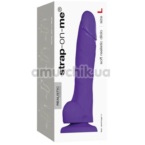 Фаллоимитатор Strap-On-Me Soft Realistic Dildo L, фиолетовый