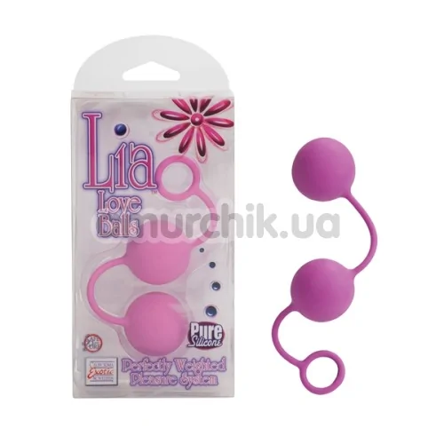 Вагинальные шарики Lia Love Balls, розовые