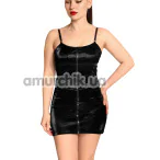 Платье виниловое Art of Sex Demeter Velvet, черное - Фото №1