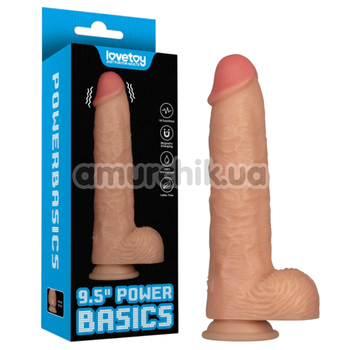 Вибратор Power Basics 9.5, телесный