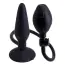 Анальний розширювач Silicone Pleasure Inflatable Butt Plug M, чорний - Фото №1