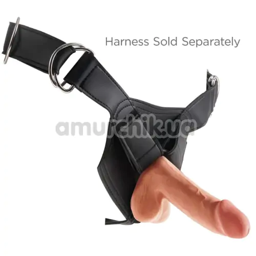 Фаллоимитатор King Cock Plus 6.5 Triple Density Cock With Balls, светло-коричневый
