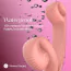 Вибратор для клитора и точки G Snail Vibe Curve, персиковый - Фото №13