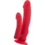 Двойной вибратор Black&Red Double Penetrating Vibrator, красный - Фото №1