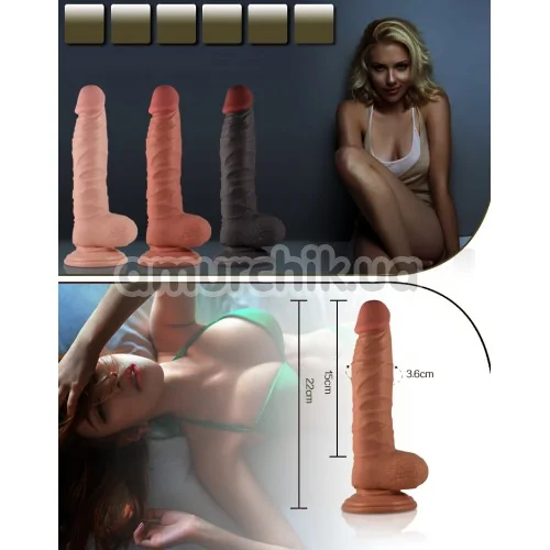 Фалоімітатор Lovetoy Real Extreme 350041, тілесний
