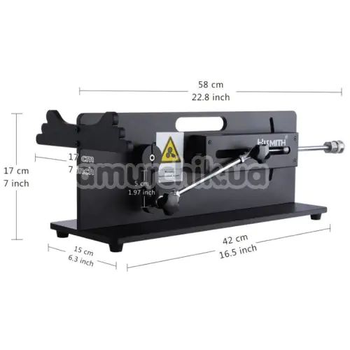 Секс-машина Hismith Table Top 2.0 Pro, чорна