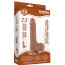 Фаллоимитатор Sliding-Skin Dual Layer Dong 7.5 с мошонкой, светло-коричневый - Фото №15