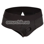 Трусики для страпона Boundless Backless Brief, чорні - Фото №1