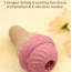 Симулятор орального секса для женщин с вибрацией Sweet Em Velvet Lure Ice Cream, коричневый - Фото №9