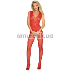 Комбінезон Obsessive Bodystocking N112, червоний - Фото №1