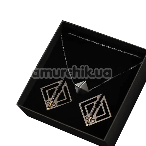 Зажимы для сосков Lockink Adjustable Metal Nipple Clamps with Heavy Pendant, серые