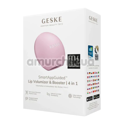 Устройство для увеличения объема губ Geske Lip Volumizer & Booster Small 4 in 1, светло-розовое