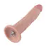Вибратор-насадка Hismith Slight Curved Vibrating Silicone Dildo, телесный - Фото №1