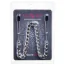 Затискачі для сосків з широком ланцюжком Lucky Bay Nipple Play Chain Heavy Metall, срібні - Фото №2