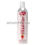 Масажно-оральний лубрикант з зігрівальним ефектом Wet Fun Flavors Warming Strawberry - полуниця, 118 мл - Фото №1