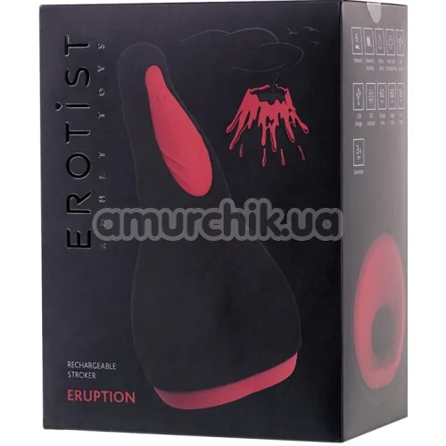 Мастурбатор с вибрацией Erotist Eruption, черный
