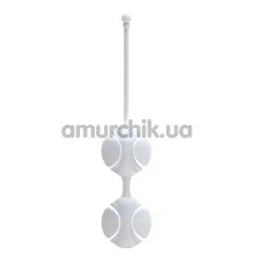 Вагінальні кульки Odeco O-Balls Duo, білі - Фото №1