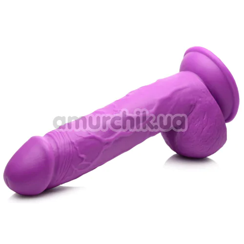 Фаллоимитатор Pop Peckers Dildo With Balls 8.25, фиолетовый