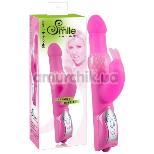 Вибратор Smile Pearly Rabbit, розовый