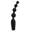 Анальний ланцюжок з вібрацією Black Mont Vibrating Anal Bumpy Bead 7.3, чорний - Фото №1