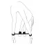 Фіксатори для рук та ніг Art of Sex BDSM Straight Line Fixation Simple, чорні - Фото №3