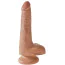 Фаллоимитатор King Cock 6 Cock With Balls, светло-коричневый - Фото №1
