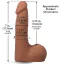 Фаллоимитатор Doc Johnson The Realistic Cock With Balls 7, светло-коричневый - Фото №7