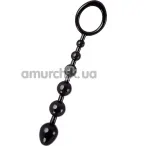 Анальная цепочка A-Toys Anal Beads 761310 S-Size, чёрная - Фото №1