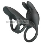 Насадка на пенис с вибрацией Pretty Love Vibrating Penis Sleeve Matty, черная - Фото №1