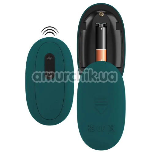 Набір секс-іграшок Couples Choice RC Mini Vibrator With 4 Attachments, зелений