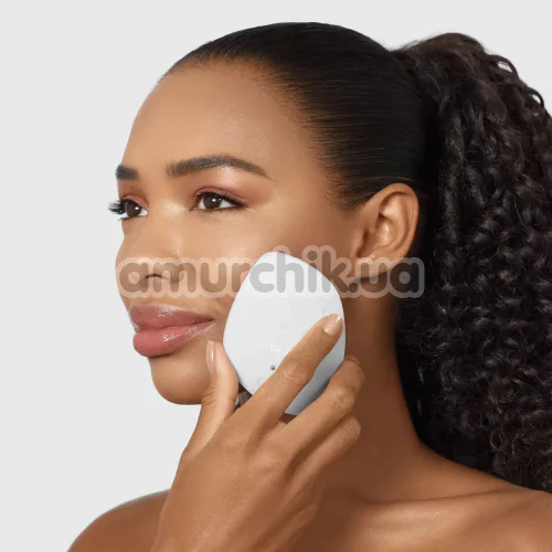 Ультразвуковой массажер-маска для лица Geske Sonic Warm & Cool Mask 9 in 1, белый