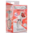 Анальна пробка з червоним кристалом Booty Sparks Heart Gem Glass Anal Plug M, прозора - Фото №2