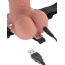Полый страпон с вибрацией Fetish Fantasy Series 7 Hollow Rechargeable Strap-On With Remote, темно-телесный - Фото №4