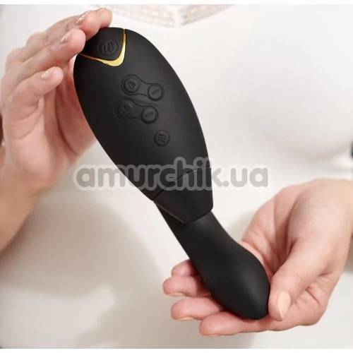 Вібратор Womanizer Duo, чорний