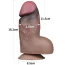 Фаллоимитатор Dual-Layered Silicone Nature Cock LV411050, коричневый - Фото №2
