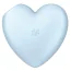 Симулятор орального сексу для жінок з вібрацією Satisfyer Cutie Heart, блакитний - Фото №2