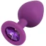 Анальная пробка с фиолетовым кристаллом Colorful Joy Jewel Purple Plug Medium, фиолетовая - Фото №1