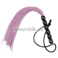 Флогер DS Fetish Mini Flogger Balls, рожевий - Фото №1