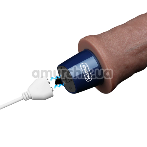 Вибратор Lovetoy Real Softee 9.5 Platinum Silicone, коричневый