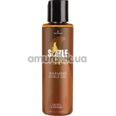 Оральний гель з зігріваючим ефектом Sensuva Sizzle Lips Salted Caramel - солона карамель, 125 мл - Фото №1