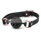 Кляп Bondage Couture Ball Gag, черный - Фото №1