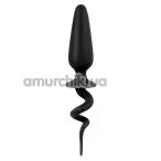 Анальная пробка Shove Up Silicone Butt Plug 3, черная - Фото №1