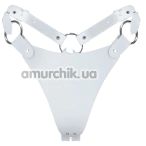 Трусики Feral Feelings String Bikini Leather, белые - Фото №1