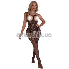 Комбинезон Star Night Chain Open Bodystocking, черный - Фото №1