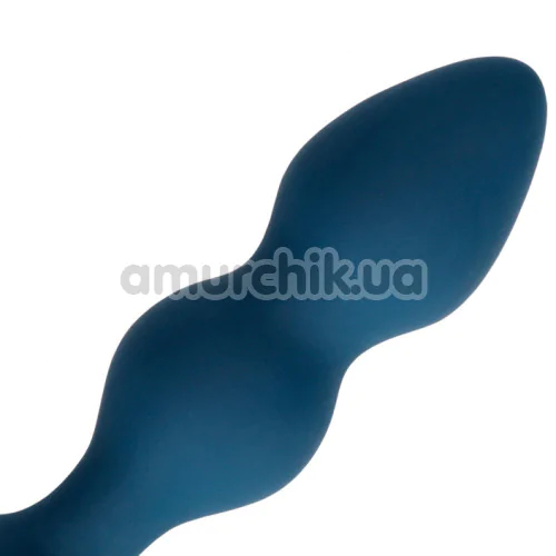 Анальная пробка Loveline Large Teardrop Shaped Anal Plug, синяя