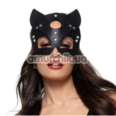 Маска кошечки Bedroom Fantasies Kinky Kitty Mask, черная - Фото №1