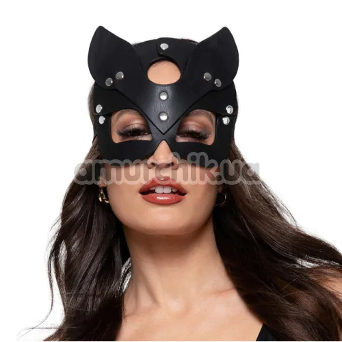 Маска кошечки Bedroom Fantasies Kinky Kitty Mask, черная - Фото №1