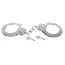 Наручники Fetish Tentation Enjoy Pain Adjustable Metal Wrist Cuffs, срібні - Фото №3
