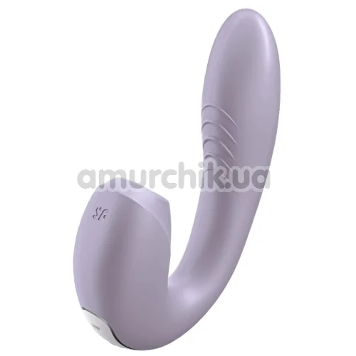 Вібратор з вакуумним стимулятором Satisfyer Sunray, фіолетовий