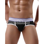 Трусы-джоки мужские Star Night Open Back Underwear, черные - Фото №1